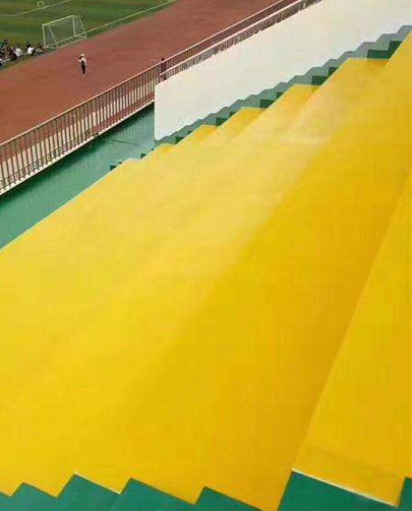 吉县球场台阶翻新修补改造